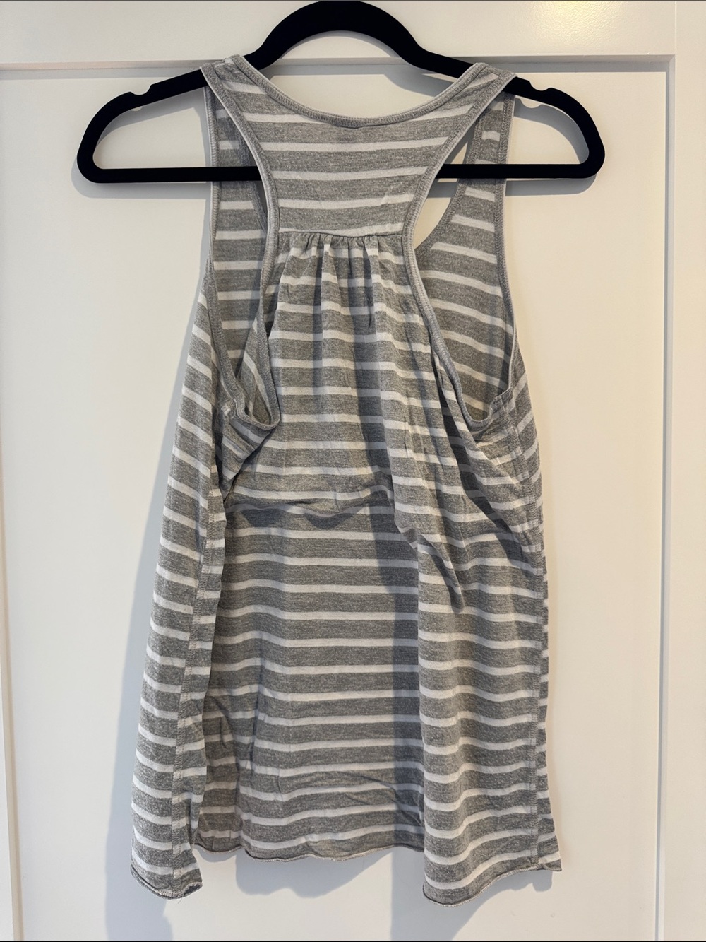 Skywalker Ranch - Gray & White Striped Racerback Tank - Picture 4 of 4